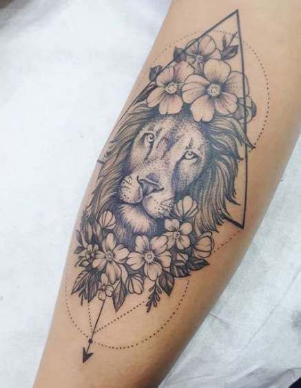Leo Lion Thigh Tattoos For Women Best Tattoo Ideas