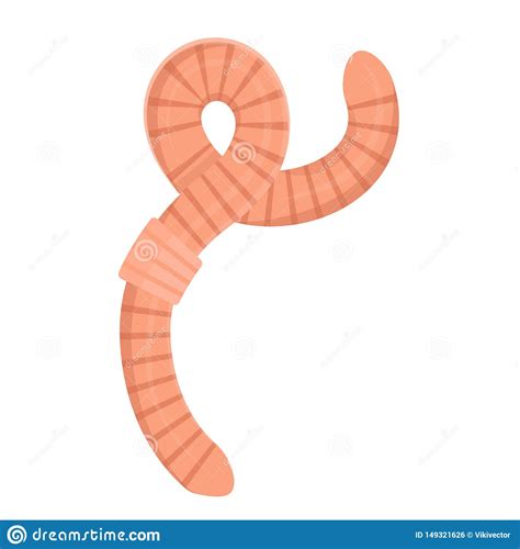 More than 200,000 people agree: Earthworm Soil Insect, Long Crawling Pink Character Stock ...