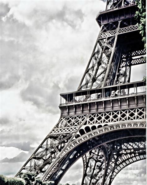 Eiffel Tower Corner Mixed Media By Tracy Ruckman Fine Art America