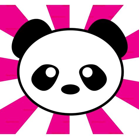 Cute Panda Face Clipart Draw Humdinger
