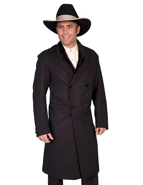 Scully Western Coat Mens Wool Double Breasted Button Front 511019
