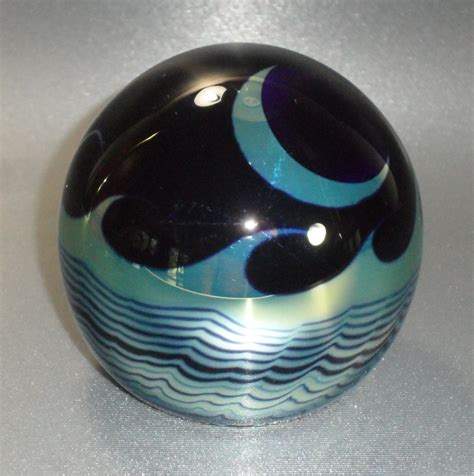 Correia Art Glass Paperweight ~ Signed Collectors Weekly