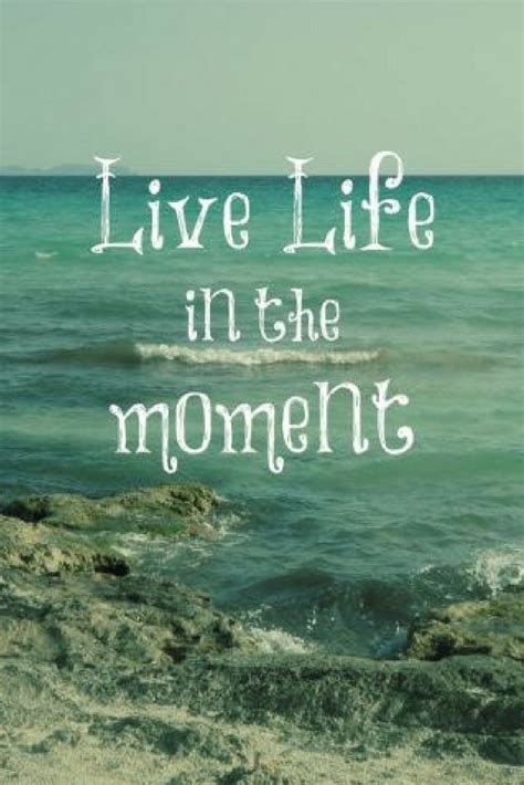 Live Life In The Moment Quote With Beach Theme Postcard