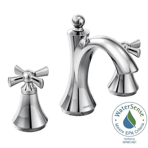 We believe in helping you find the product that is right for you. MOEN Wynford 8 in. Widespread 2-Handle High-Arc Bathroom ...