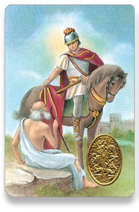 +351 22 98 67 130 fax: Holy Card of Oracion a San Martin Caballero - Spanish - F ...