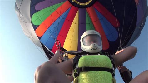 Hot Air Balloon Skydive Youtube