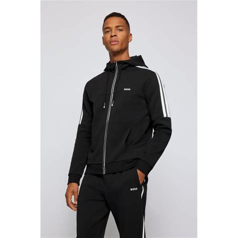 boss athleisure saggy 1 mens zip through hoodie mens from cho fashion and lifestyle uk