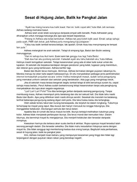 Jika tidak boleh dicapai persetujuan dalam sesuatu mesyuarat hendaklah diselidiki kembali pokok persoalannya. Sesat Di Hujung Jalan Balik Ke Pangkal Jalan Contoh Ayat