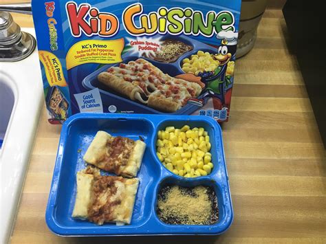 Kid Cuisineit Was Very Hard To Cut Into Half Like The Picture R
