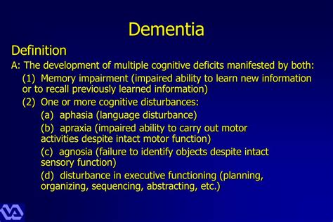 Ppt Dementia Powerpoint Presentation Free Download Id3120550