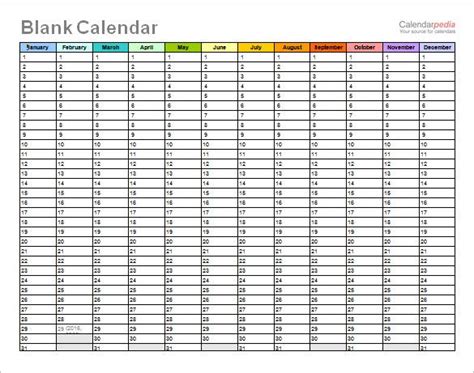 Calendar Template 42 Printable Word Excel Pdf Psd Indesign Eps