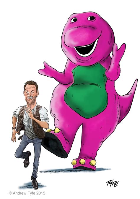 Jurassic World Cartoon Andrew Fyfe Cartoonist Caricaturist Animator And Illustrator