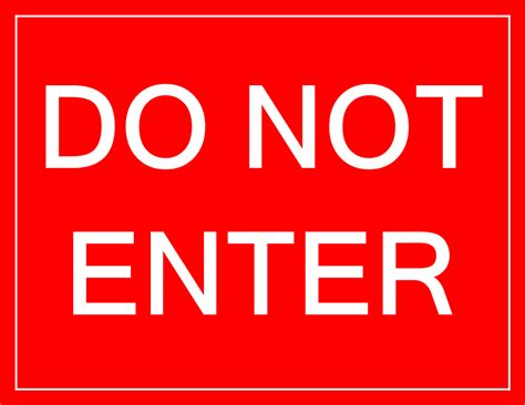 Do Not Enter Printable Sign Get Your Hands On Amazing Free Printables
