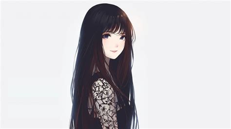 Anime Girl Black Hair Wallpapers Top Free Anime Girl Black Hair