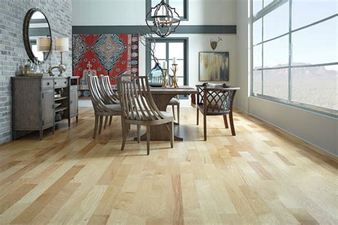 Our rustic hickory floor is a very hard, durable flooring that will provide years of beauty and enjoyment. Mayflower Natural Hickory Engineered Hardwood - Rustic ...