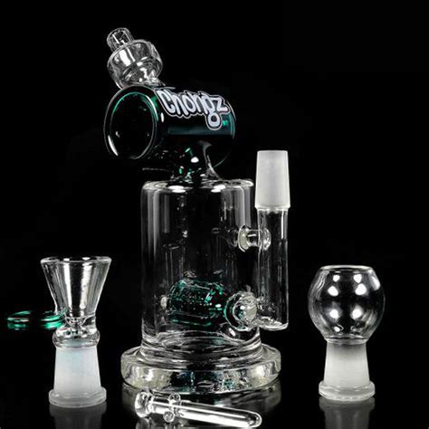 Chongz Up In Smoke Dual System Glass Percolator Bong And Oil Rig