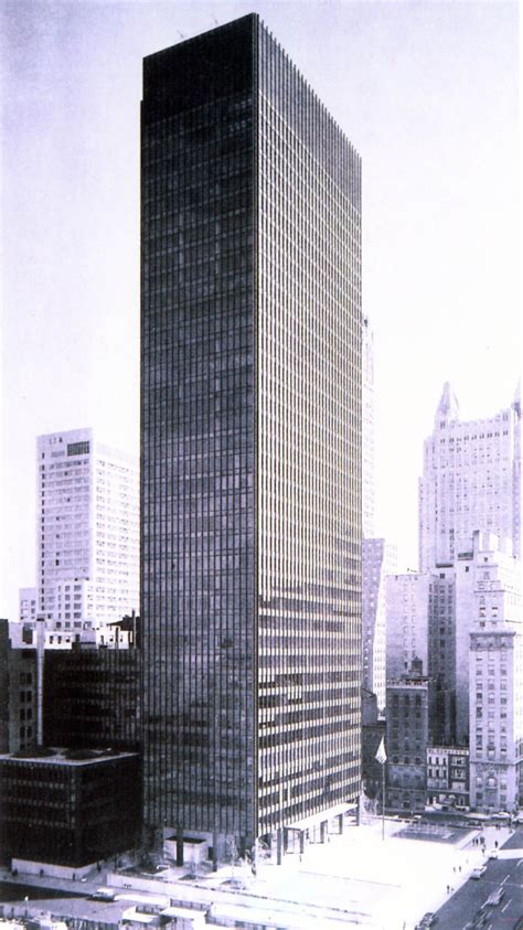 Seagram Building New York City Mies Van Der Rohe Philip