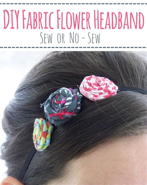 Diy Flower Headband Sew And No Sew Options Mary Martha Mama