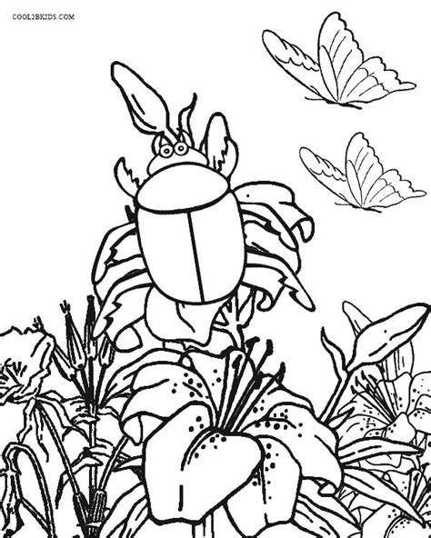 Insects coloring page to print and color for free. Printable Bug Coloring Pages For Kids | Cool2bKids