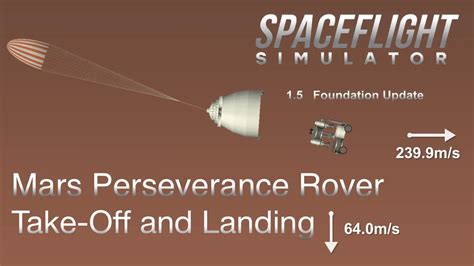 Mars Perseverence Rover Blueprints Take Off And Landing Sfs 15