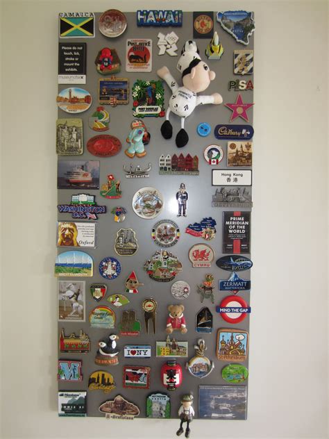A Creative Way To Display Magnets Which We Collected From Our Travels