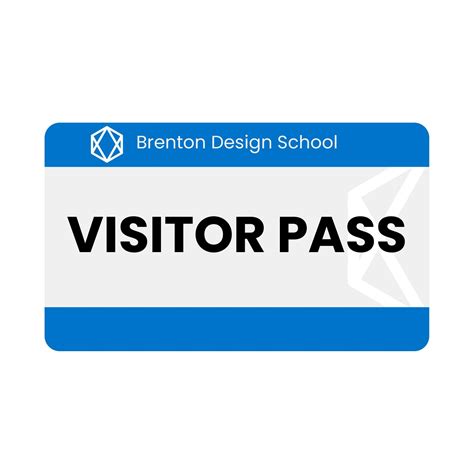 Visitor Badge Template