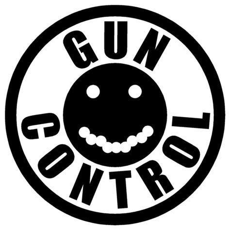 Gun Control Decal Smiley Target Sticker Pro Sport Stickers