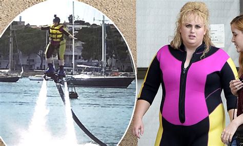 Rebel Wilson Spotted In Bright Wet Suit For New Film Daily Mail Online