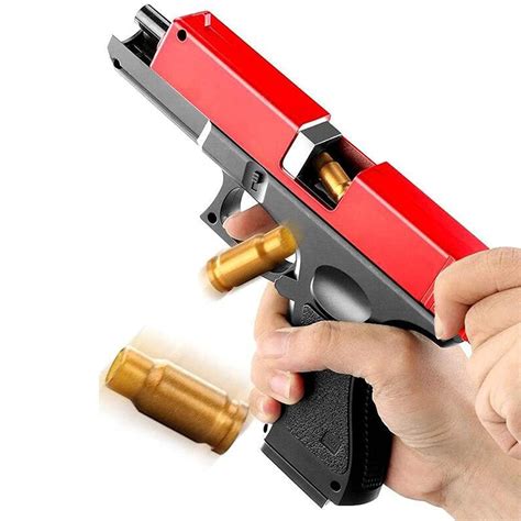 Buy Kfgj Glock And M1911 Shell Ejection Soft Bullet Toy Gun Ejecting