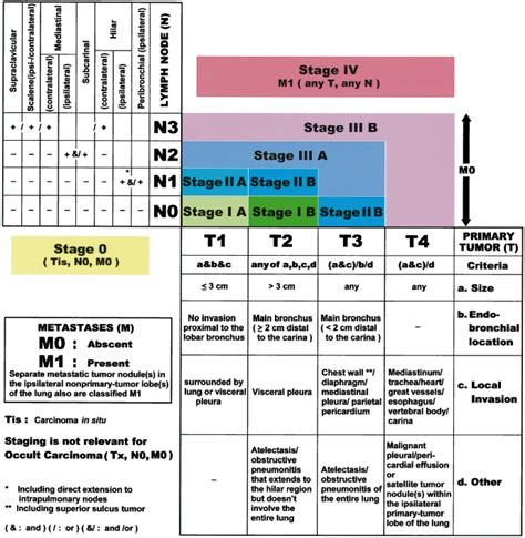 Staging Of Lung Cancer Chart