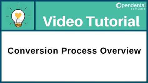 Conversion Process Overview Youtube