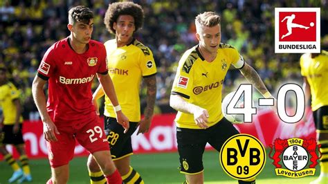 Borussia Dortmund Vs Bayer Leverkusen I 4 0 I Reus Alcacer And Co