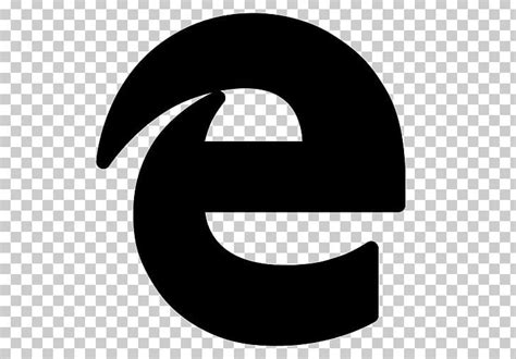 Black Microsoft Edge Icon