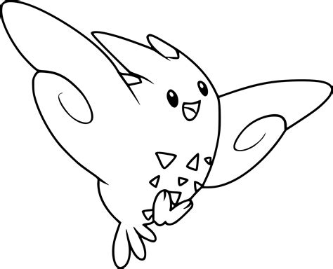 Togetic Coloring Page Coloring Pages