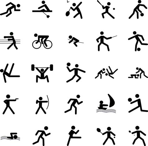 16 Sports Symbols Vector Images Sports Vector Icon Sports Icons