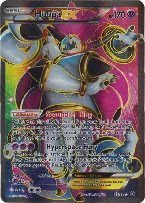 Hoopa Ex 8998 Full Art Ultra Rare Pokemon Card Singles Xy