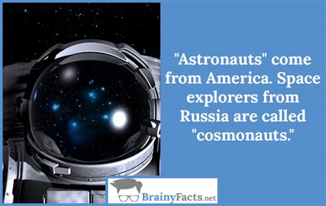 Space Facts Astronaut Vs Cosmonauts Did You Know