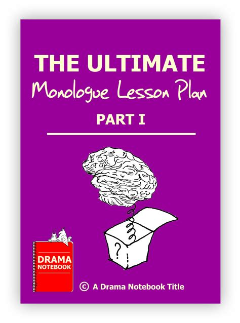 Ultimate Monologue Lesson Plan Part One Monologues For Kids Teaching