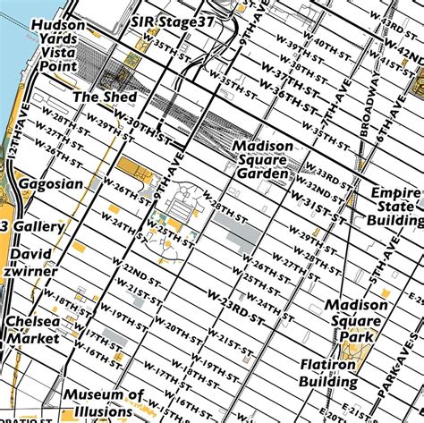 Manhattan Map Print Street Names Manhattan Print Printable Map Of