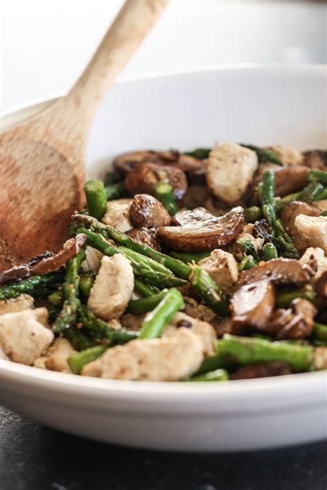 It's exceptionally flavorful, juicy and ultra crispy, and absolutely worth hanging out at the stove for! Mushroom Asparagus Chicken Stir Fry | Recipe | Stuffed ...
