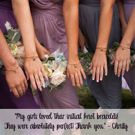 Knot Bracelet Bridesmaid Thank You For Helping Me Tie The Etsy Uk