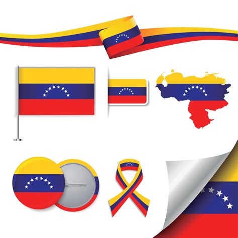 Bandera De Venezuela Con Elementos Vector En Vecteezy