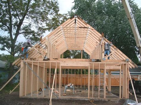 How To Set Garage Trusses Image To U