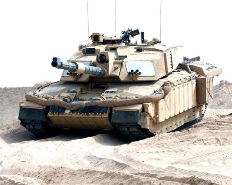 Challenger 2 In Iraq Vehicle Is Equipped In Explosive Reactive Armor