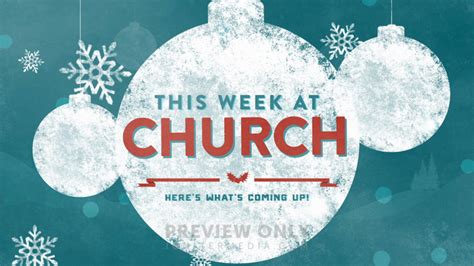 Christmas Illustration This Week At Church Title Graphics Igniter