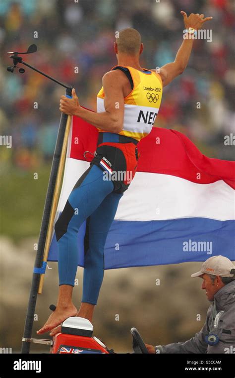 The Netherlands Dorian Van Rijsselberge Celebrates Winning His Gold