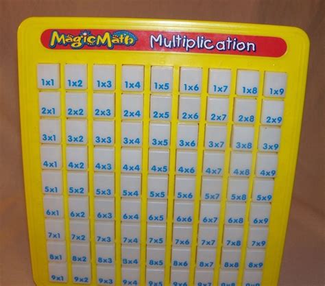 Magic Math Multiplication Press N See Board Times Table Learning Tool