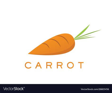 Carrot Logo And Text For Designs Royalty Free Vector Image