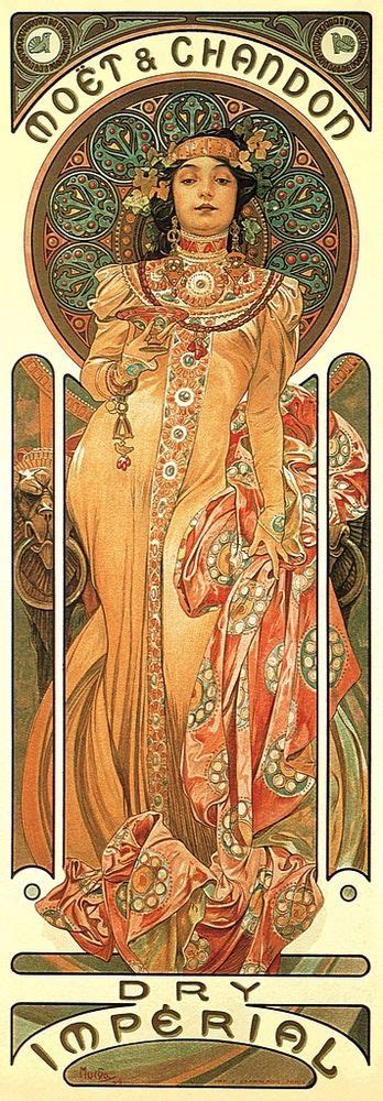 Moet Chandon Imperial Champagne 1899 Art Print By Alphonse Mucha