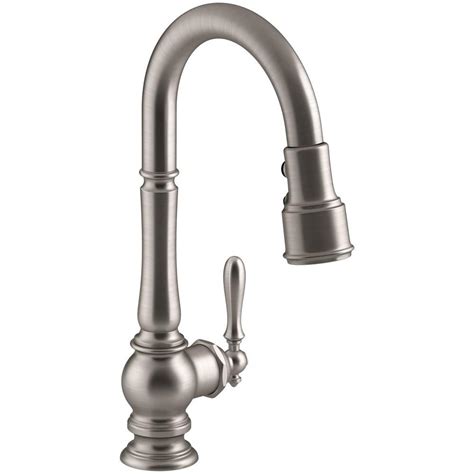 They are valves that control the release of liquids in your kitchen. KOHLER Artifacts Single-Handle Pull-Down Sprayer Kitchen ...